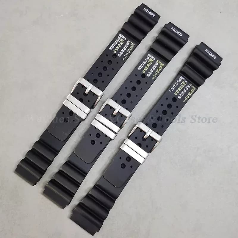Diver Rubber Silicone Strap 20/22/24mm Sport Watch Band ND Limits for Seiko for Citizen Promaster for Water Ghost Resin Bracelet