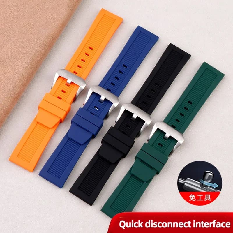 Universal Sports Silicone Watch Accessories For Citizen Promaster Series CC3060-10 BJ2167 Rubber Watchband 22mm Pin Buckle Strap
