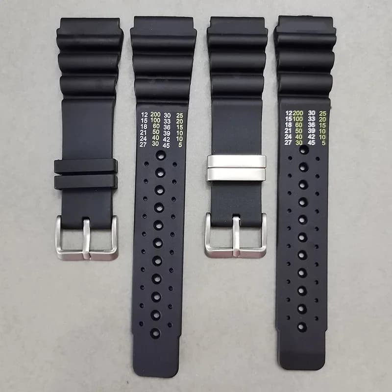 ND Limits Diver Silicone Strap 20mm 22mm 24mm for Seiko Water Ghost Resin Men Sport Watch Band for Casio Citizen Promaster